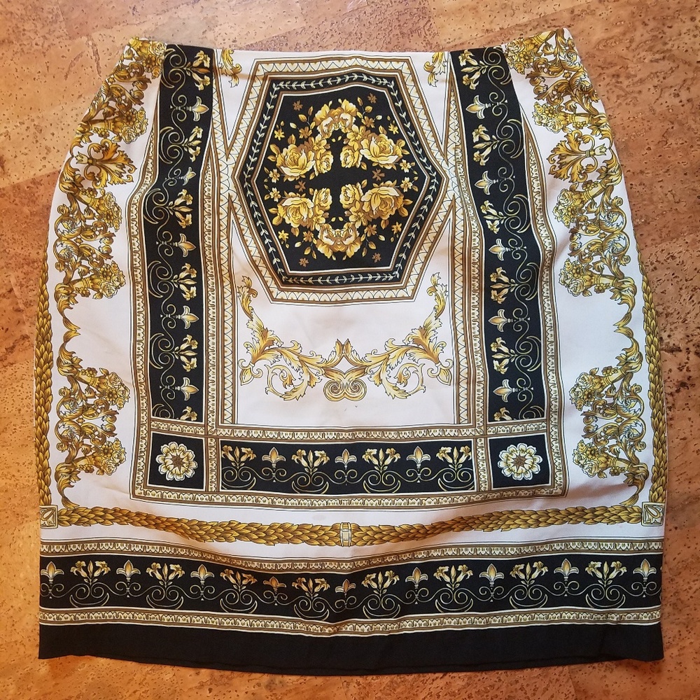 Vintage Bloomingdale's Damask Skirt